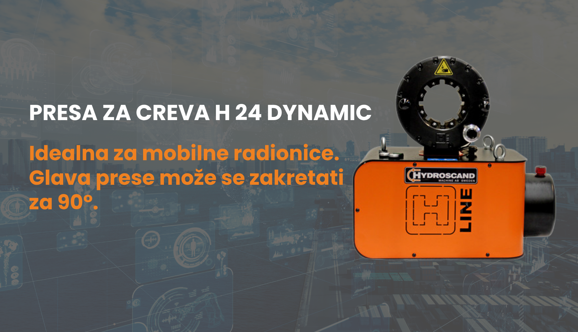 H24Dynamic 230V – Profesionalna presa za hidraulična creva na terenu