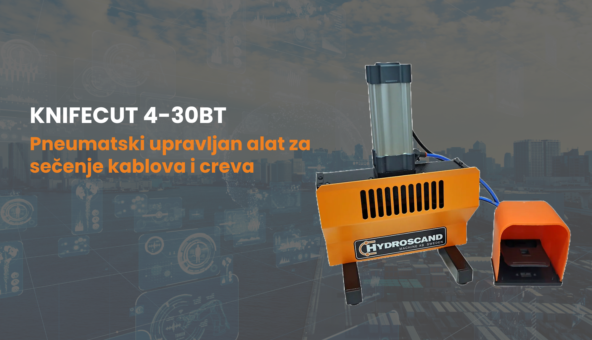 Precizno sečenje hidrauličnih creva uz KnifeCut 4-30BT