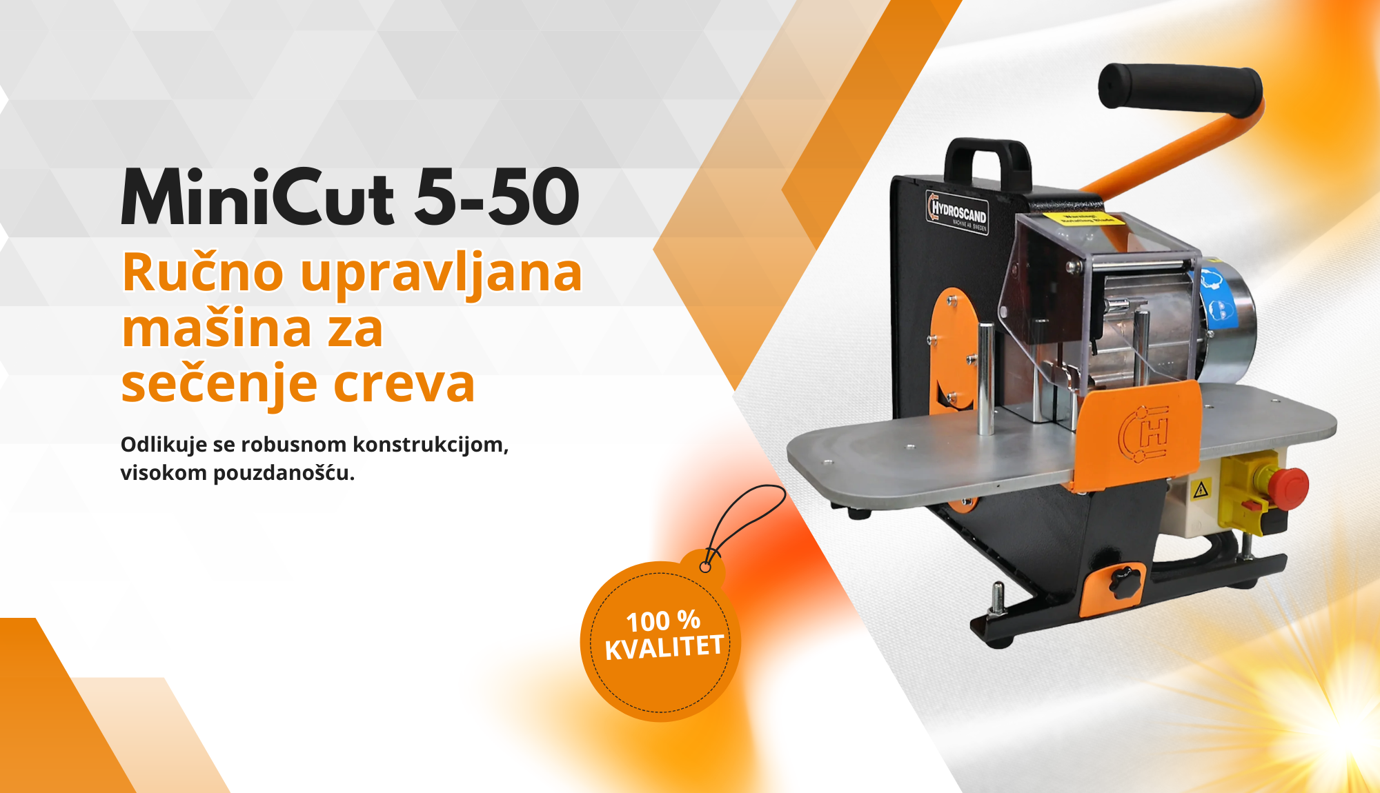 MiniCut 5-50 – Mašina za Precizno Sečenje Hidrauličnih Creva
