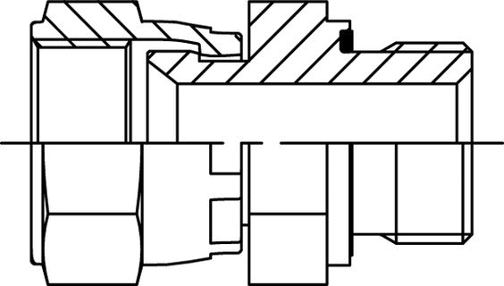 Ravni podesivi adapter JIC (7665-xx)