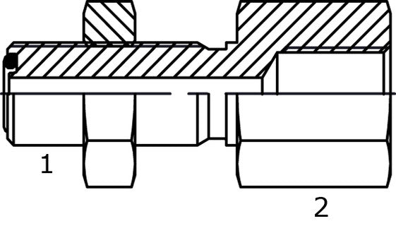 Ravni pregradni adapter ORFS (7771-xx)